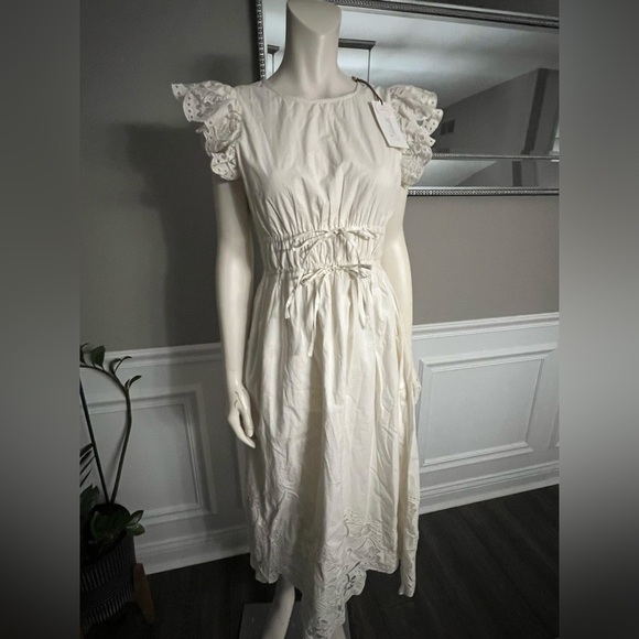 CLEOBELLA Allegra Midi Dress in Ivory sz XS NWT 288$ - Picture 11 of 16